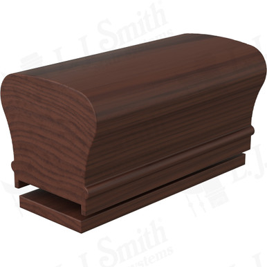 L.J. Smith Plowed Handrail · LJ-6210PSC/6007-12-W — stair parts selection with LeviArs Design & Remodeling