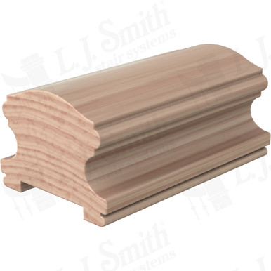 L.J. Smith Plowed Handrail · LJ-6400P-08-B — stair parts selection with LeviArs Design & Remodeling