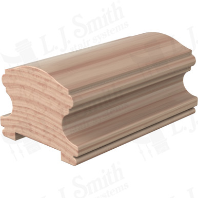 L.J. Smith Plowed Handrail · LJ-6400P-12-B — stair parts selection with LeviArs Design & Remodeling