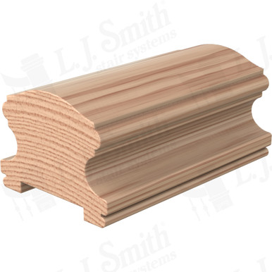 L.J. Smith Plowed Handrail · LJ-6400P-12-H — stair parts selection with LeviArs Design & Remodeling