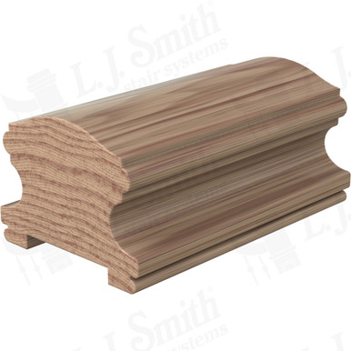 L.J. Smith Plowed Handrail · LJ-6400P-12-HK — stair parts selection with LeviArs Design & Remodeling