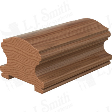 L.J. Smith Plowed Handrail · LJ-6400P-12-WO — stair parts selection with LeviArs Design & Remodeling