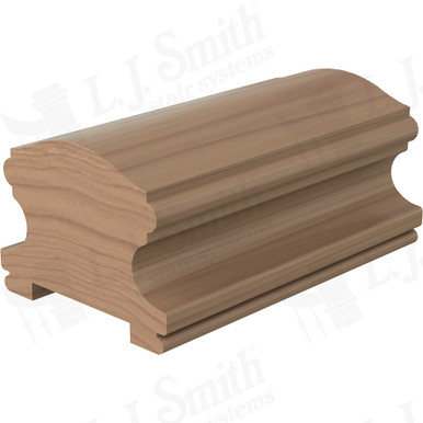 L.J. Smith Plowed Handrail · LJ-6400P-14-P — stair parts selection with LeviArs Design & Remodeling