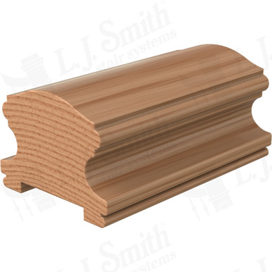 L.J. Smith Plowed Handrail · LJ-6400P-16-AL — stair parts selection with LeviArs Design & Remodeling