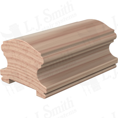 L.J. Smith Plowed Handrail · LJ-6400P-16-B — stair parts selection with LeviArs Design & Remodeling