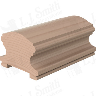 L.J. Smith Plowed Handrail · LJ-6400P-18-M — stair parts selection with LeviArs Design & Remodeling