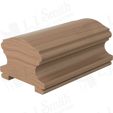 L.J. Smith Plowed Handrail · LJ-6400PC-16-P — stair parts selection with LeviArs Design & Remodeling