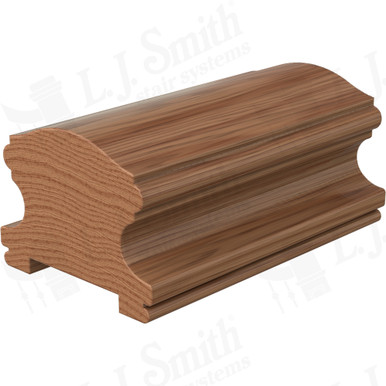 L.J. Smith Plowed Handrail · LJ-6400PFJ1-WO — stair parts selection with LeviArs Design & Remodeling