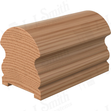 L.J. Smith Plowed Handrail · LJ-6519P-08-AL — stair parts selection with LeviArs Design & Remodeling