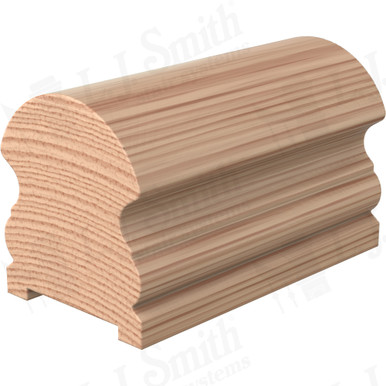 L.J. Smith Plowed Handrail · LJ-6519P-08-H — stair parts selection with LeviArs Design & Remodeling