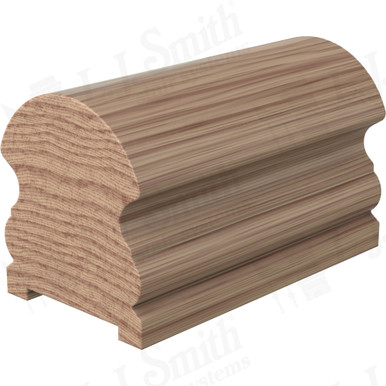 L.J. Smith Plowed Handrail · LJ-6519P-08-HK — stair parts selection with LeviArs Design & Remodeling