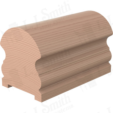 L.J. Smith Plowed Handrail · LJ-6519P-08-HM — stair parts selection with LeviArs Design & Remodeling