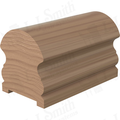 L.J. Smith Plowed Handrail · LJ-6519P-08-P — stair parts selection with LeviArs Design & Remodeling
