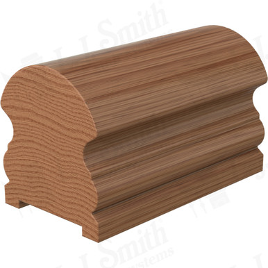 L.J. Smith Plowed Handrail · LJ-6519P-08-WO — stair parts selection with LeviArs Design & Remodeling