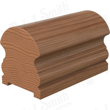 L.J. Smith Plowed Handrail · LJ-6519P-12-WO — stair parts selection with LeviArs Design & Remodeling