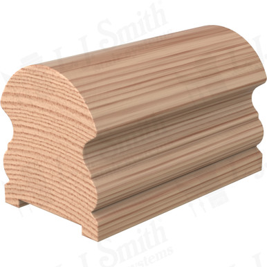 L.J. Smith Plowed Handrail · LJ-6519P-14-H — stair parts selection with LeviArs Design & Remodeling