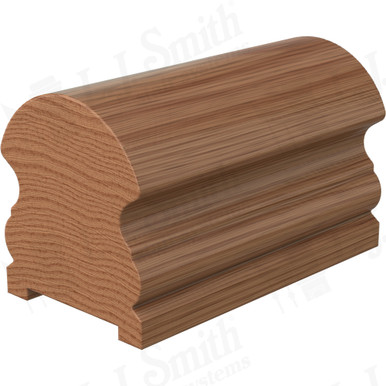 L.J. Smith Plowed Handrail · LJ-6519P-14-WO — stair parts selection with LeviArs Design & Remodeling