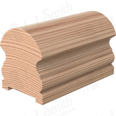 L.J. Smith Plowed Handrail · LJ-6519P-16-H — stair parts selection with LeviArs Design & Remodeling