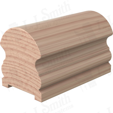 L.J. Smith Plowed Handrail · LJ-6519P-18-B — stair parts selection with LeviArs Design & Remodeling