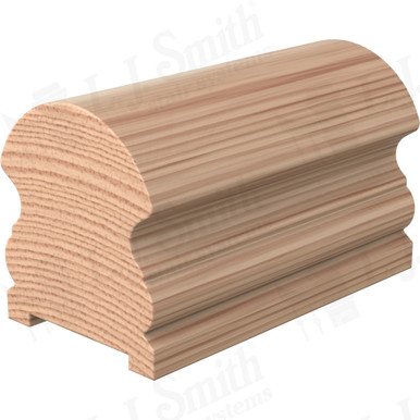 L.J. Smith Plowed Handrail · LJ-6519P-18-H — stair parts selection with LeviArs Design & Remodeling