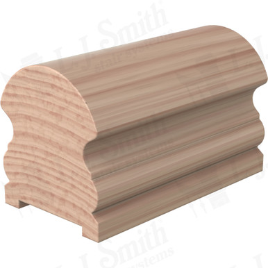 L.J. Smith Plowed Handrail · LJ-6519P-20-B — stair parts selection with LeviArs Design & Remodeling
