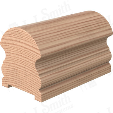 L.J. Smith Plowed Handrail · LJ-6519P-20-H — stair parts selection with LeviArs Design & Remodeling