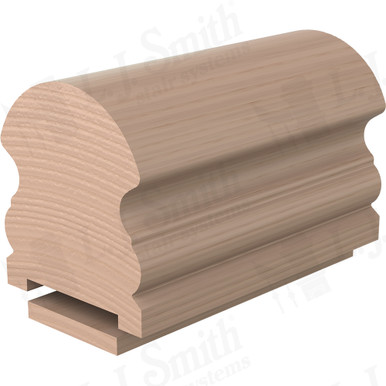 L.J. Smith Plowed Handrail · LJ-6519P/6007-12-M — stair parts selection with LeviArs Design & Remodeling