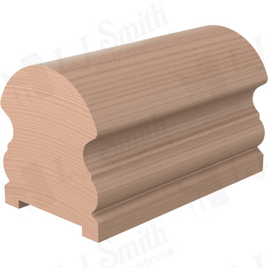L.J. Smith Plowed Handrail · LJ-6519PC-10-HM — stair parts selection with LeviArs Design & Remodeling