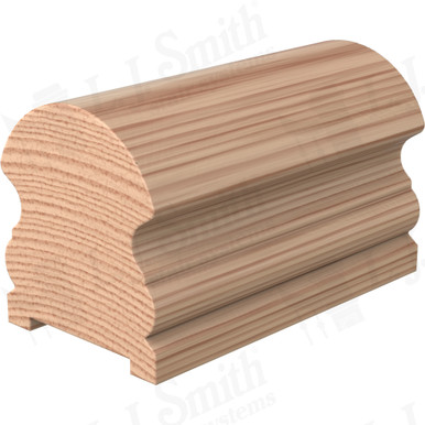 L.J. Smith Plowed Handrail · LJ-6519PC-14-H — stair parts selection with LeviArs Design & Remodeling