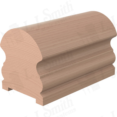 L.J. Smith Plowed Handrail · LJ-6519PSC-08-HM — stair parts selection with LeviArs Design & Remodeling
