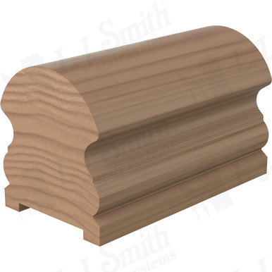 L.J. Smith Plowed Handrail · LJ-6519PSC-08-P — stair parts selection with LeviArs Design & Remodeling