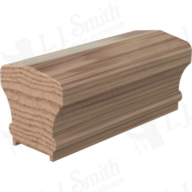 L.J. Smith Plowed Handrail · LJ-6601P-08-HK — stair parts selection with LeviArs Design & Remodeling