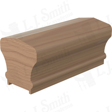 L.J. Smith Plowed Handrail · LJ-6601P-08-P — stair parts selection with LeviArs Design & Remodeling