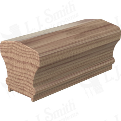 L.J. Smith Plowed Handrail · LJ-6601P-12-HK — stair parts selection with LeviArs Design & Remodeling