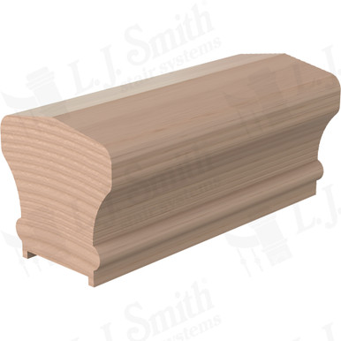 L.J. Smith Plowed Handrail · LJ-6601P-12-M — stair parts selection with LeviArs Design & Remodeling