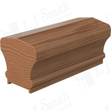 L.J. Smith Plowed Handrail · LJ-6601P-12-WO — stair parts selection with LeviArs Design & Remodeling