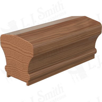 L.J. Smith Plowed Handrail · LJ-6601P-14-WO — stair parts selection with LeviArs Design & Remodeling