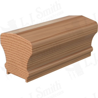 L.J. Smith Plowed Handrail · LJ-6601P-16-AL — stair parts selection with LeviArs Design & Remodeling
