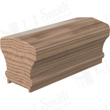 L.J. Smith Plowed Handrail · LJ-6601P-16-HK — stair parts selection with LeviArs Design & Remodeling