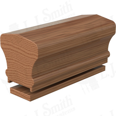 L.J. Smith Plowed Handrail · LJ-6601PSC/0F-08-WO — stair parts selection with LeviArs Design & Remodeling