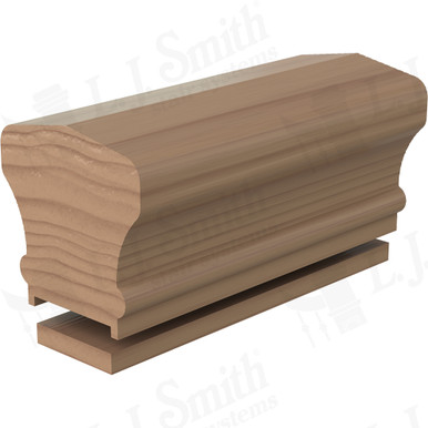 L.J. Smith Plowed Handrail · LJ-6601P/6000F-12-P — stair parts selection with LeviArs Design & Remodeling