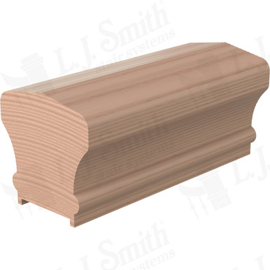 L.J. Smith Plowed Handrail · LJ-6601PC-10-HM — stair parts selection with LeviArs Design & Remodeling