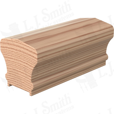 L.J. Smith Plowed Handrail · LJ-6601PC-14-H — stair parts selection with LeviArs Design & Remodeling