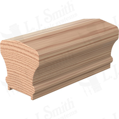 L.J. Smith Plowed Handrail · LJ-6601PC-18-H — stair parts selection with LeviArs Design & Remodeling