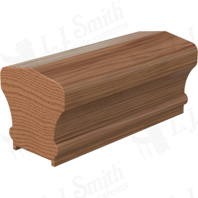 L.J. Smith Plowed Handrail · LJ-6601PFJ114-WO — stair parts selection with LeviArs Design & Remodeling