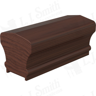 L.J. Smith Plowed Handrail · LJ-6601PSC-08-W — stair parts selection with LeviArs Design & Remodeling