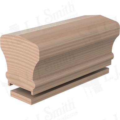 L.J. Smith Plowed Handrail · LJ-6601PSC/0F-14-M — stair parts selection with LeviArs Design & Remodeling