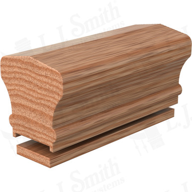L.J. Smith Plowed Handrail · LJ-6601PSC/0F-14-O — stair parts selection with LeviArs Design & Remodeling