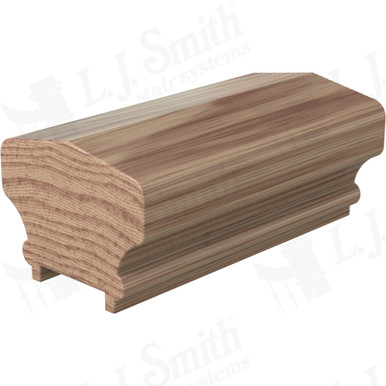 L.J. Smith Plowed Handrail · LJ-6701P-12-HK — stair parts selection with LeviArs Design & Remodeling