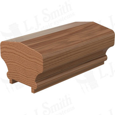 L.J. Smith Plowed Handrail · LJ-6701P-12-WO — stair parts selection with LeviArs Design & Remodeling